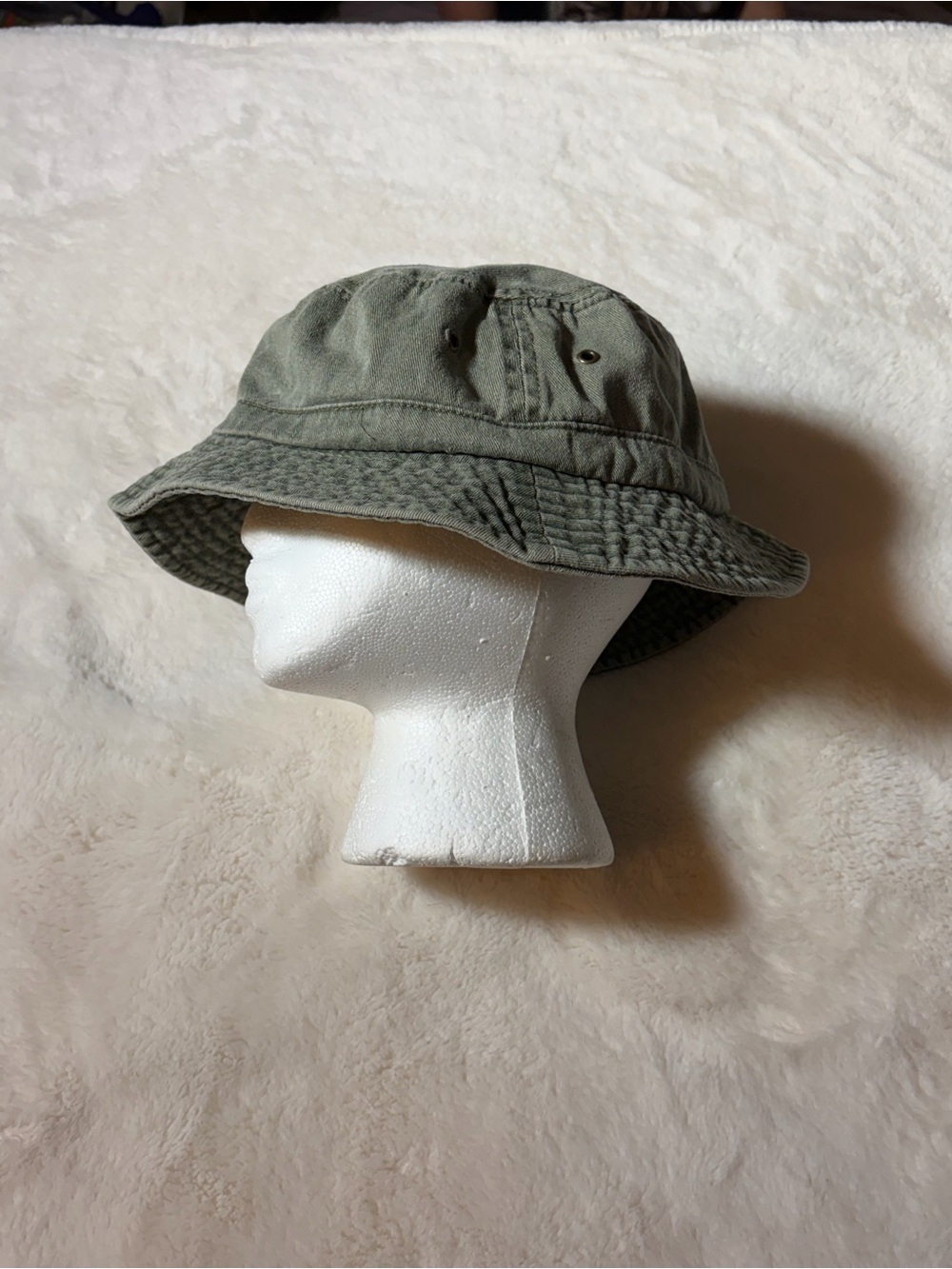 Vintage Men's Olive Bucket Hat - Classic Casual Style